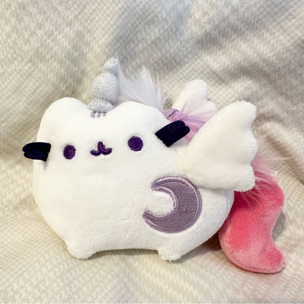 Brand New 4” Gund Unicorn Pusheen Clip Plush Toy 🦄